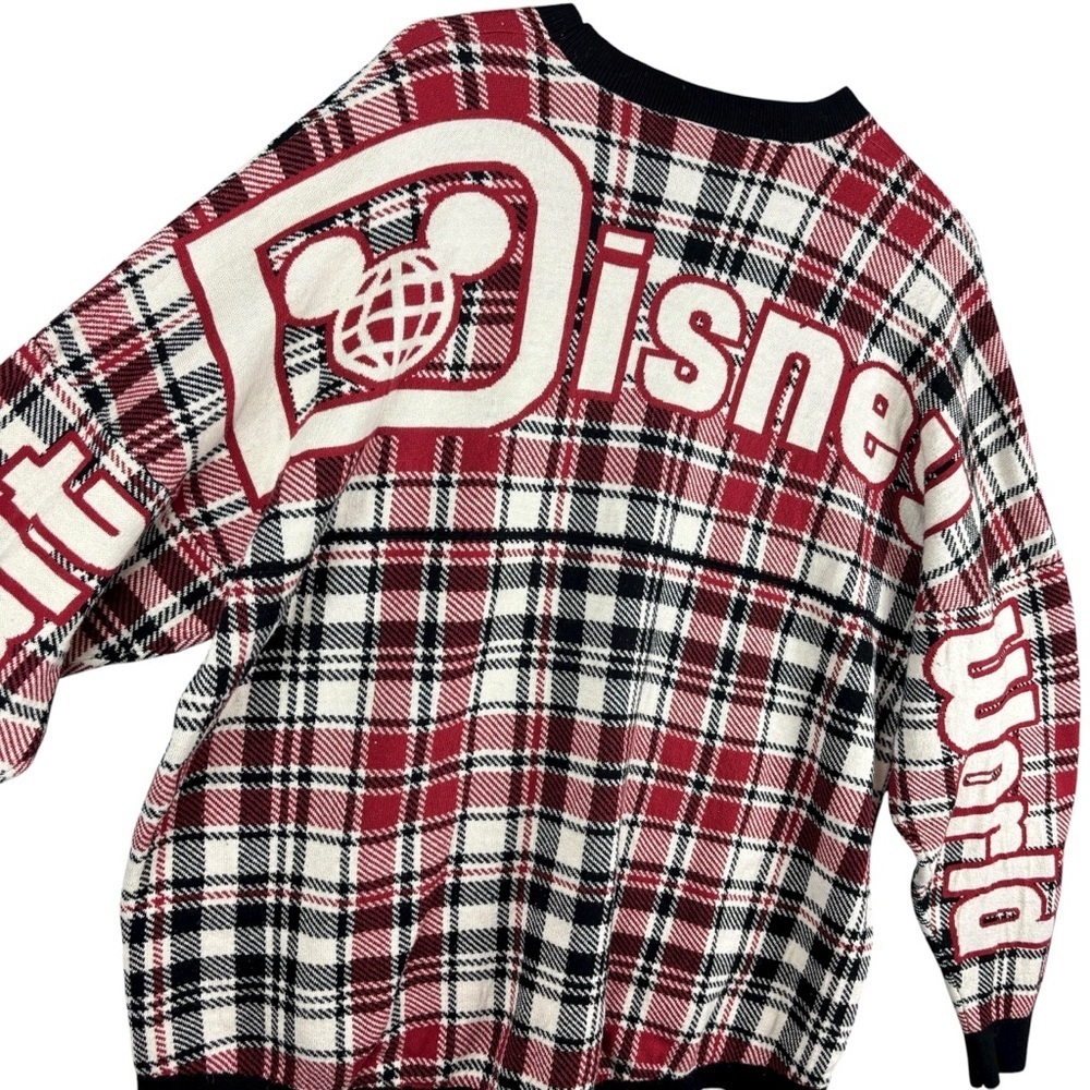Disney Holiday Spirit Jersey Plaid Mickey 2022 – Sz XL (oversized) EUC! - Picture 4 of 9